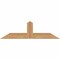 Ekena Millwork Portland Smooth Timber Gable Bracket, Western Red Cedar, 36"W x 10"H x 1 1/2"D x 3 1/2"F, 7/12 Pitch GBW036X10X0204POR00SWR - alternate 1